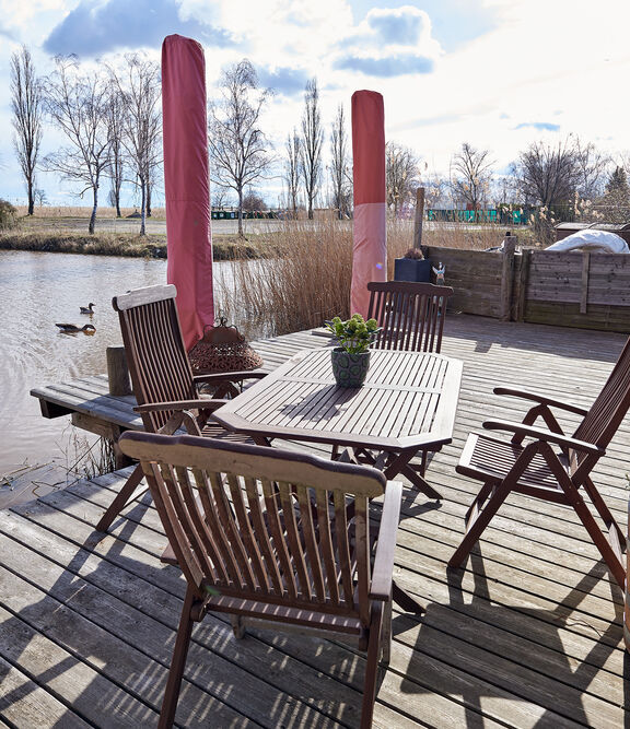 Musterhaus Sicht Terrasse