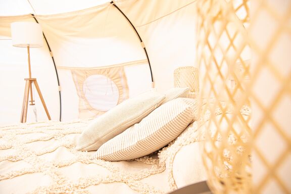 Glamping Unterkunft innen