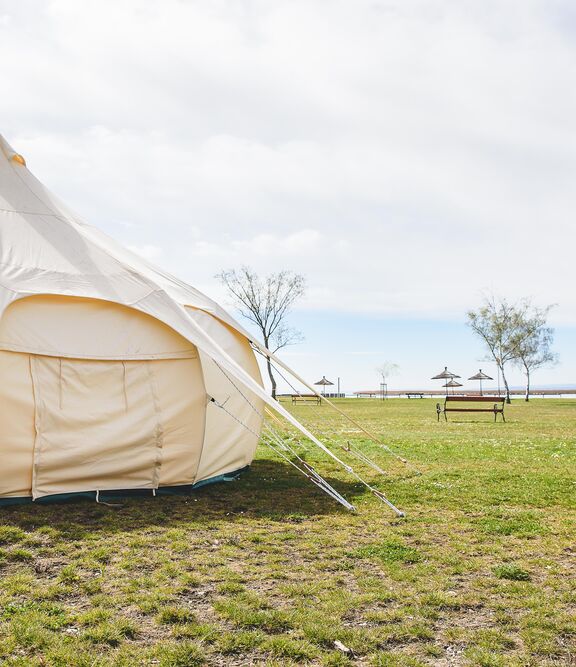 Glamping Unterkunft außen